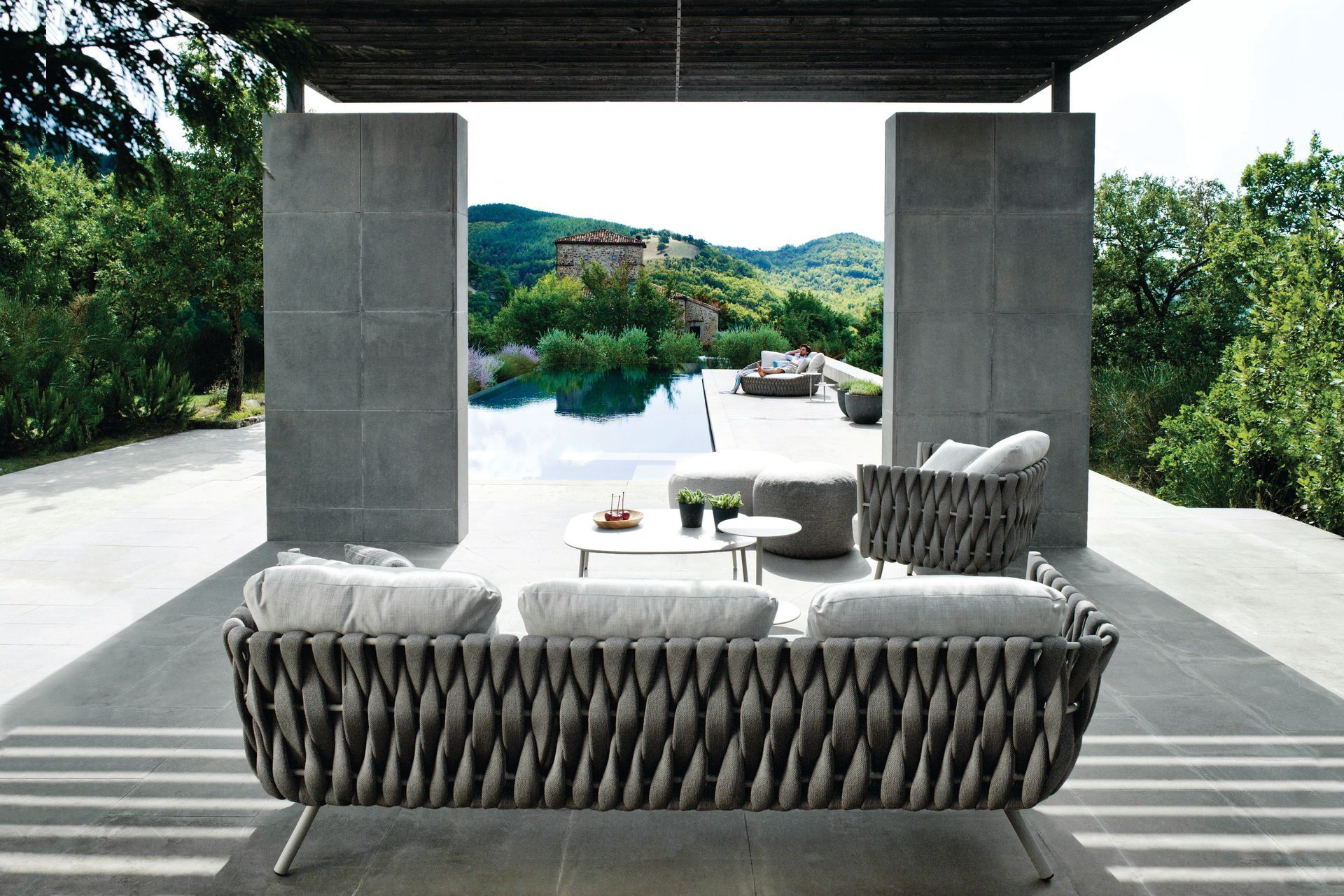 Tosca sofa by Monica Armani for Tribù, available from Dawson & Co.