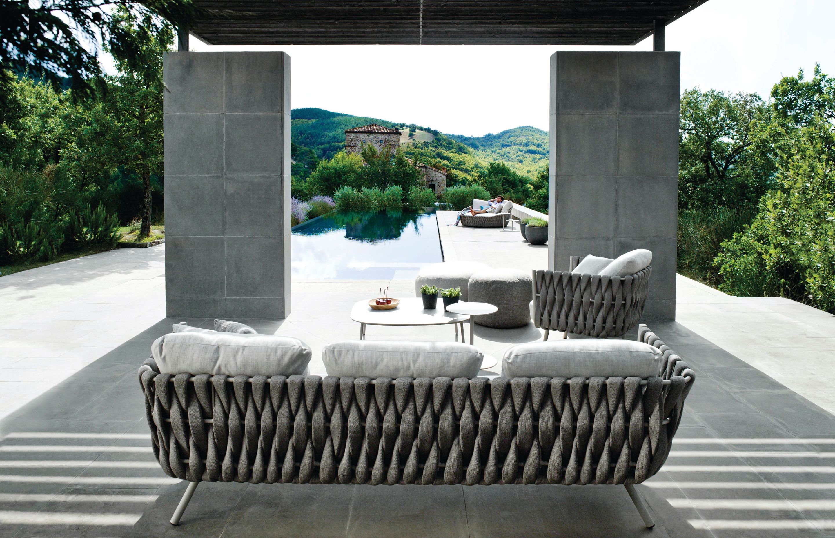 Tosca sofa by Monica Armani for Tribù, available from Dawson & Co.
