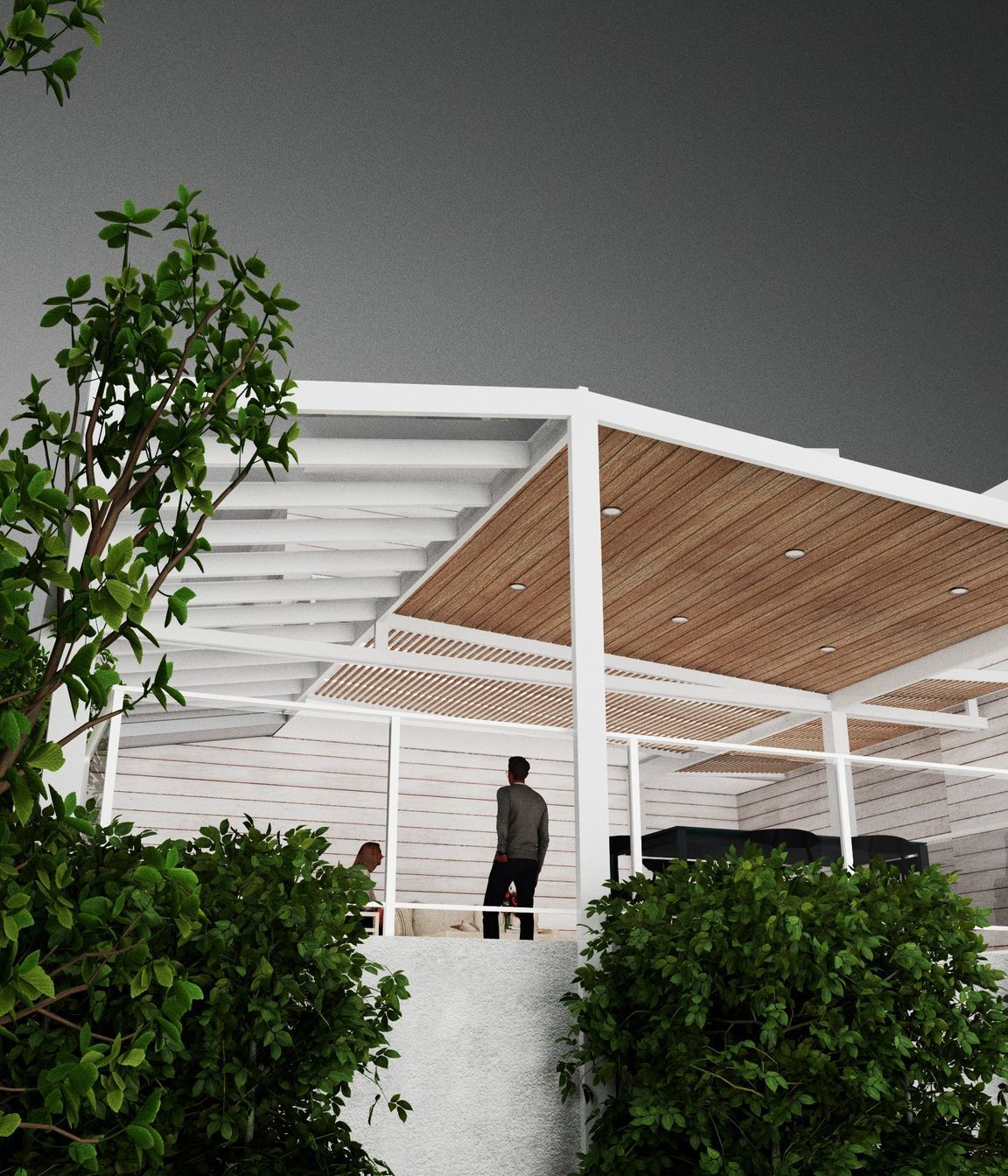 Integrating different materials into the pergola design is a great way to elevate the look.