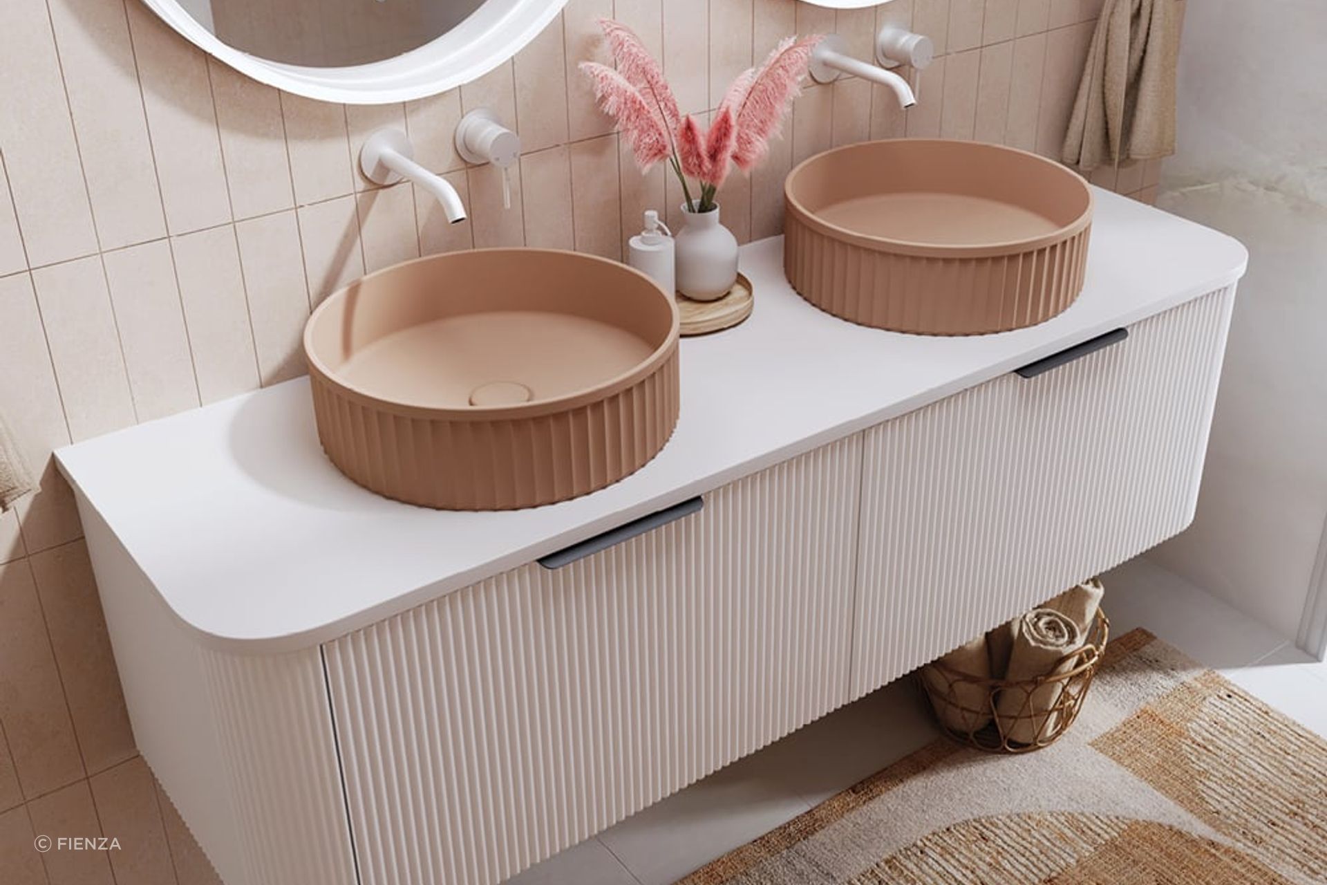 Minka Curved Wall Hung Vanities
By Fienza