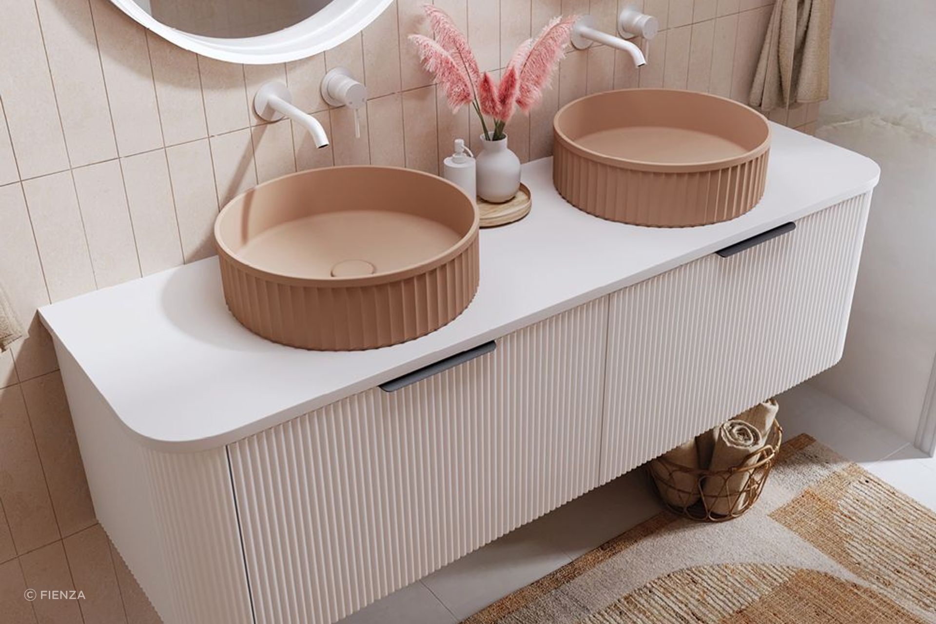 Minka Curved Wall Hung Vanities
By Fienza