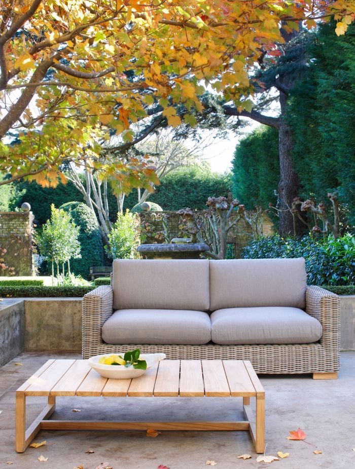 The right outdoor coffee table looks great in an outdoor courtyard or patio.