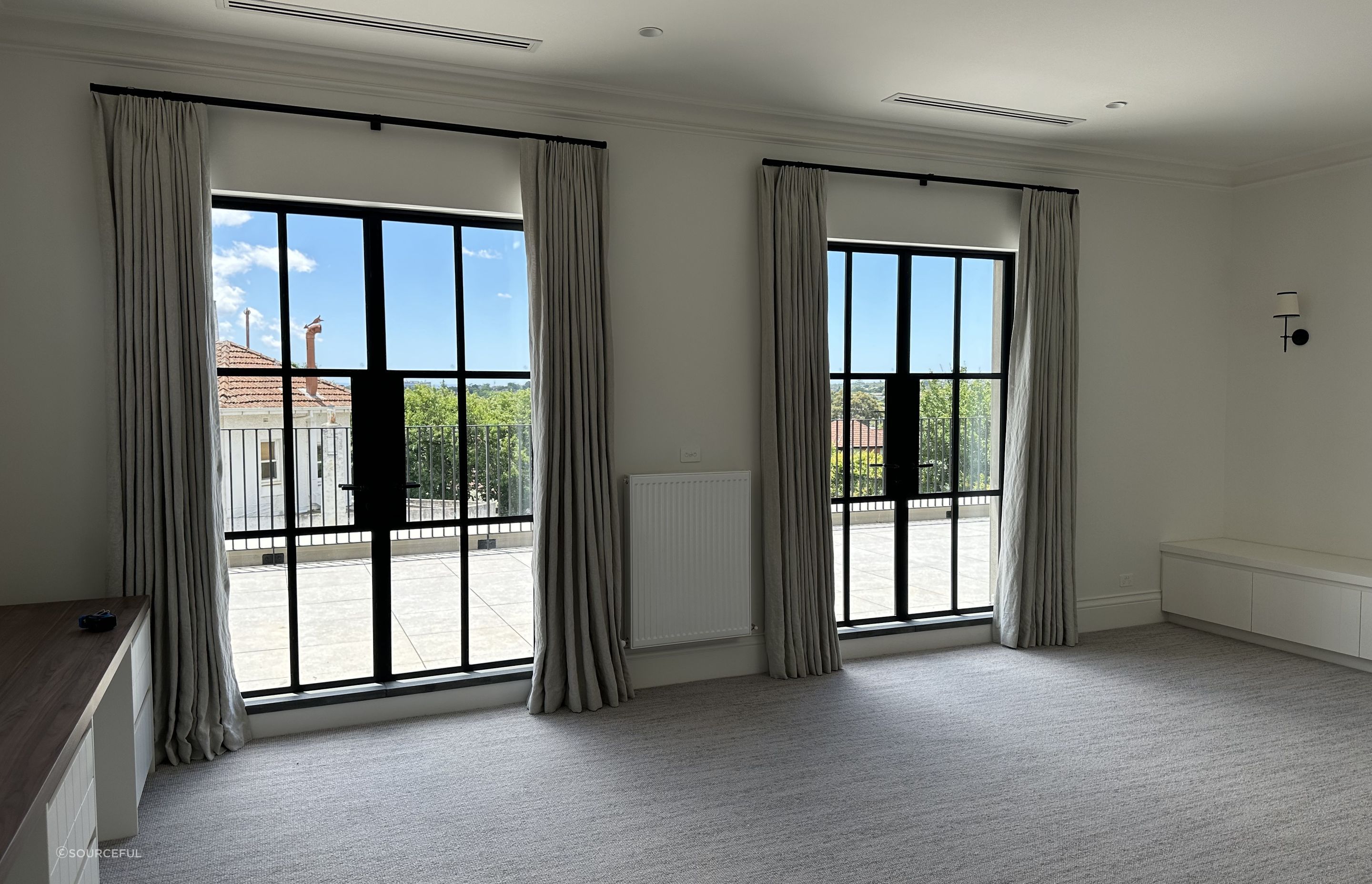 Linen Curtains and Automated Rods
By Sourceful