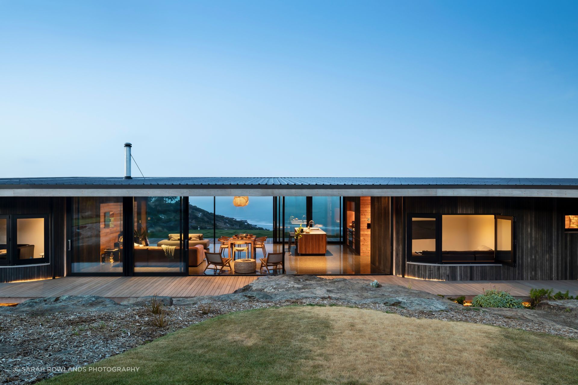 House on a Rock by South by Southeast Architects. The architect's own house was designed to capture both views and orientate around light and sun.