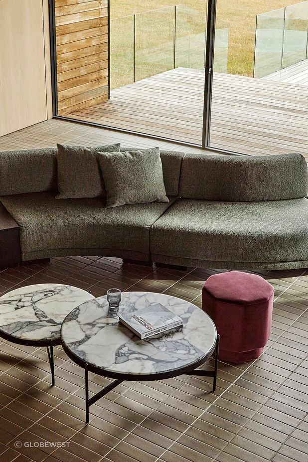 Pictured here: Felix Orbit Modular Sofa, Venus Coffee Tables, Octavius Ottoman