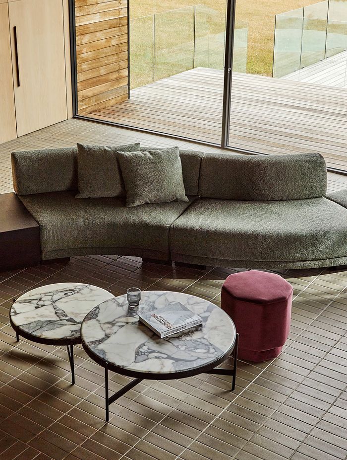 Pictured here: Felix Orbit Modular Sofa, Venus Coffee Tables, Octavius Ottoman