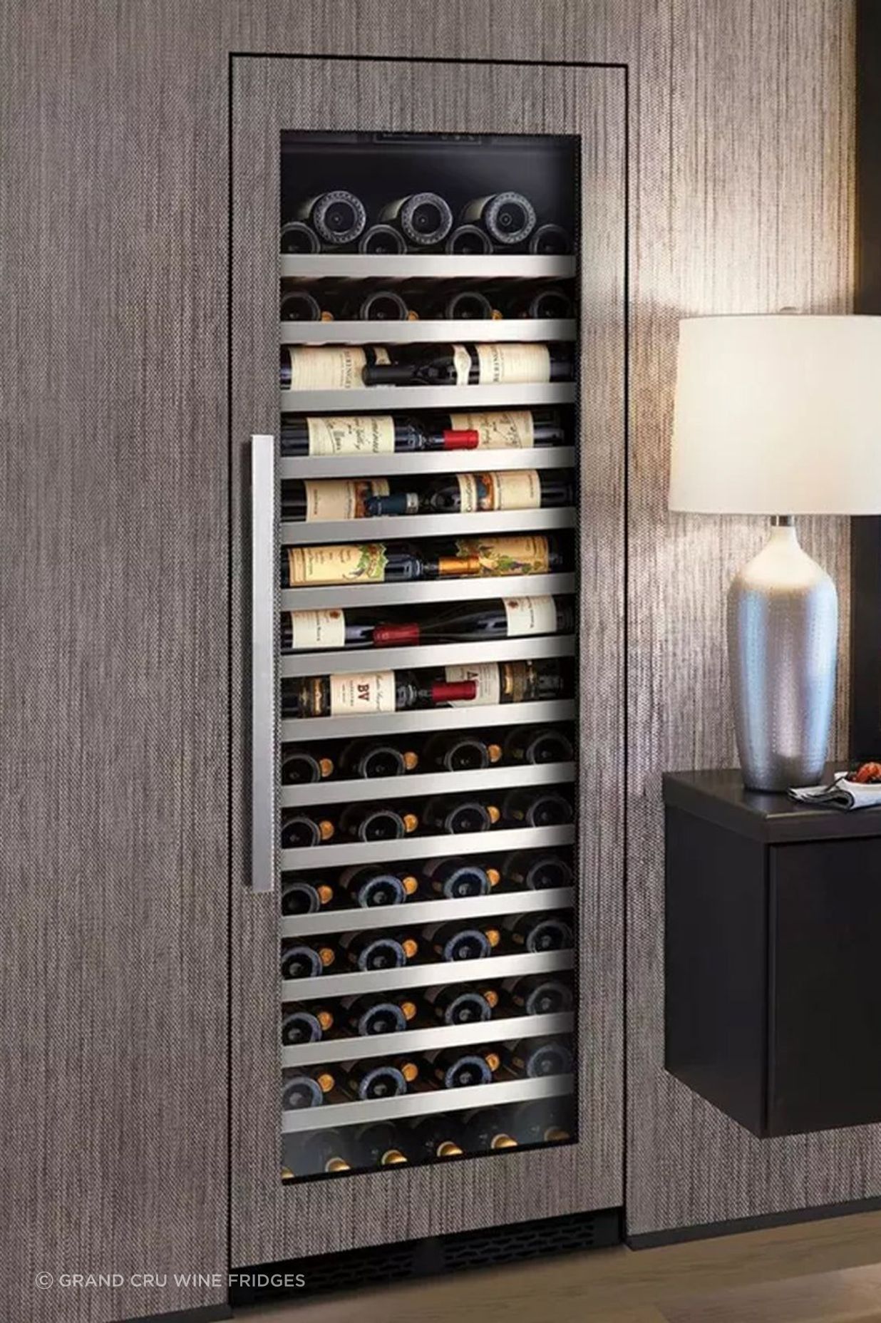 'Label view' wine fridges allow you to showcase your prized collection.