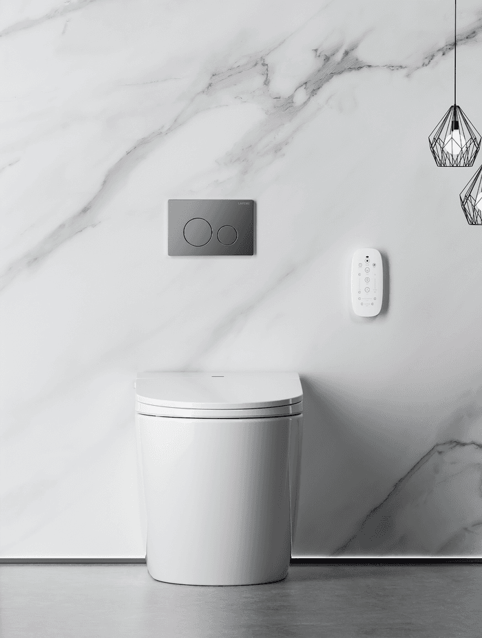Most smart toilets come with a handy remote control, giving you an array of advanced functions at your fingertips.