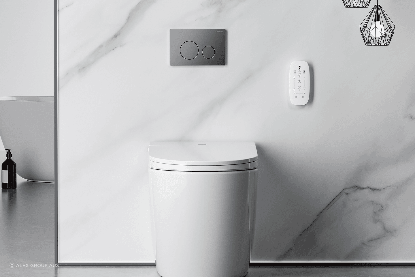Most smart toilets come with a handy remote control, giving you an array of advanced functions at your fingertips.