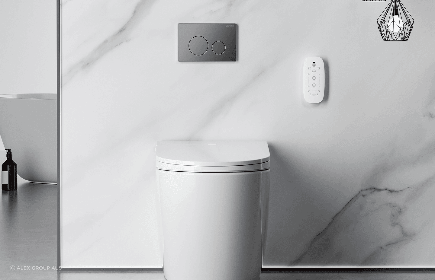 Most smart toilets come with a handy remote control, giving you an array of advanced functions at your fingertips.
