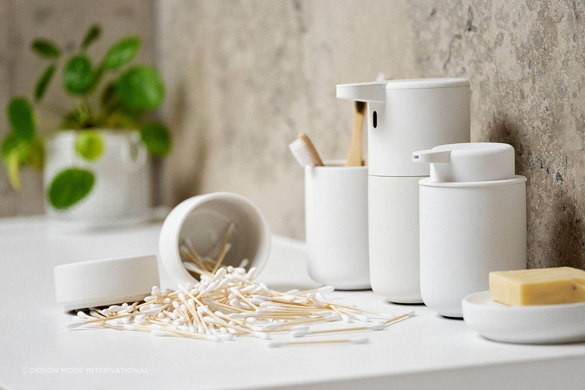 Taking time to select your accessories will result in choices that enhance a space. | Featured product: Zone Ume Soap Dish