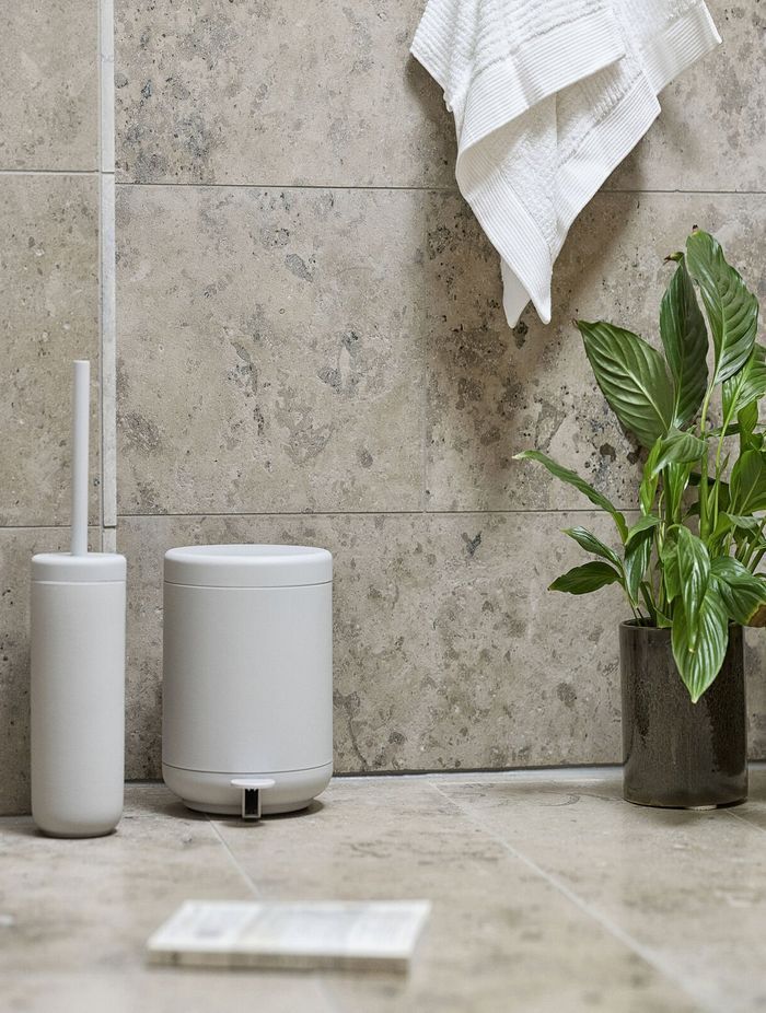 Placement is key to unlocking the full potential of your bathroom accessories. | Featured product: Zone Ume Pedal Bin 4L