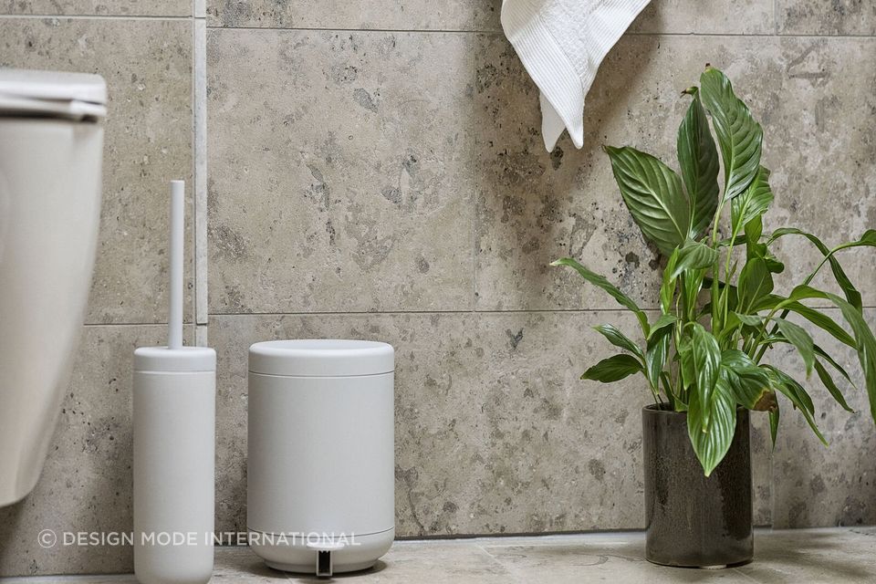 Placement is key to unlocking the full potential of your bathroom accessories. | Featured product: Zone Ume Pedal Bin 4L