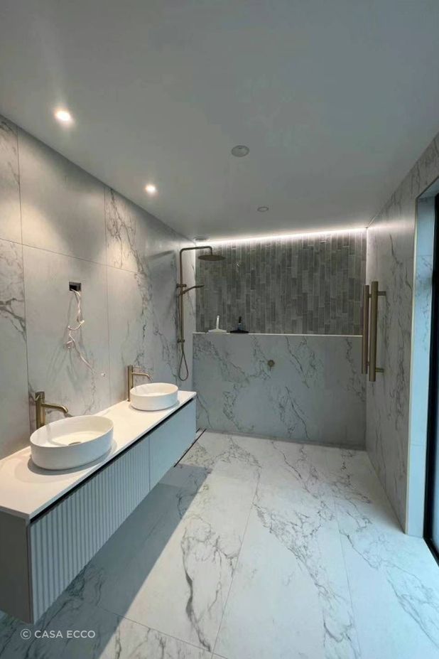 Large format tiles require expert knowledge to lay.