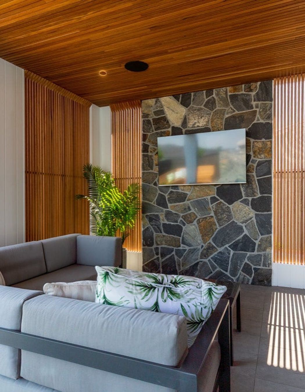“Our Natural Stone Cladding is a great choice for feature walls as it adds texture and character to entertaining spaces,”