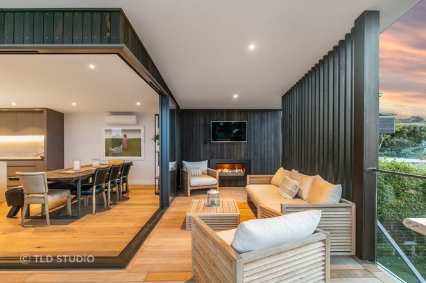 Bold and sophisticated materials and finishes that create a sense of balance and harmony throughout the Kowhai Road project designed by TLD Studio