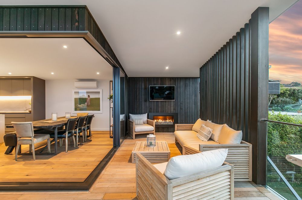 Bold and sophisticated materials and finishes that create a sense of balance and harmony throughout the Kowhai Road project designed by TLD Studio