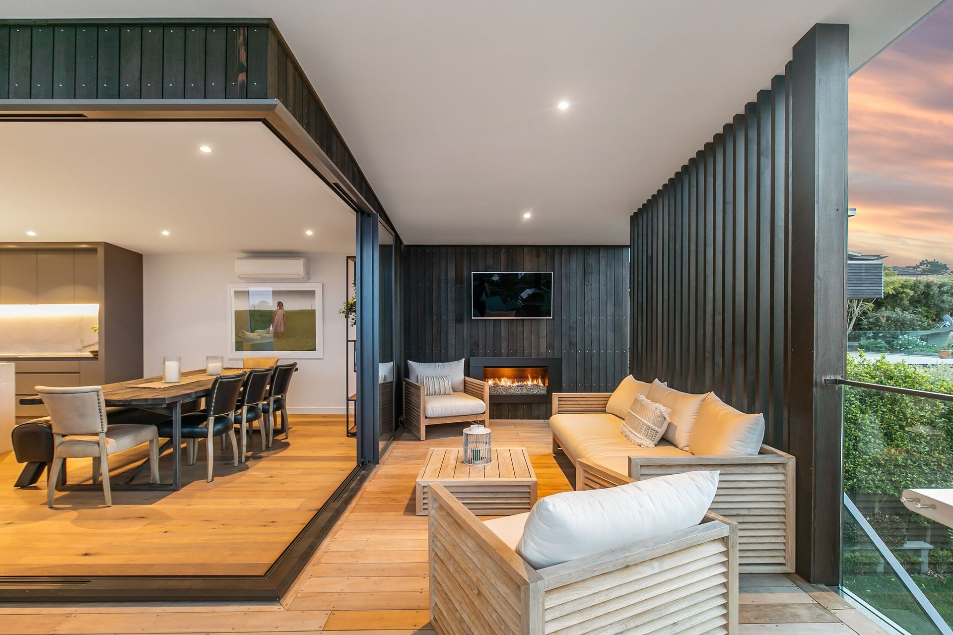 Bold and sophisticated materials and finishes that create a sense of balance and harmony throughout the Kowhai Road project designed by TLD Studio