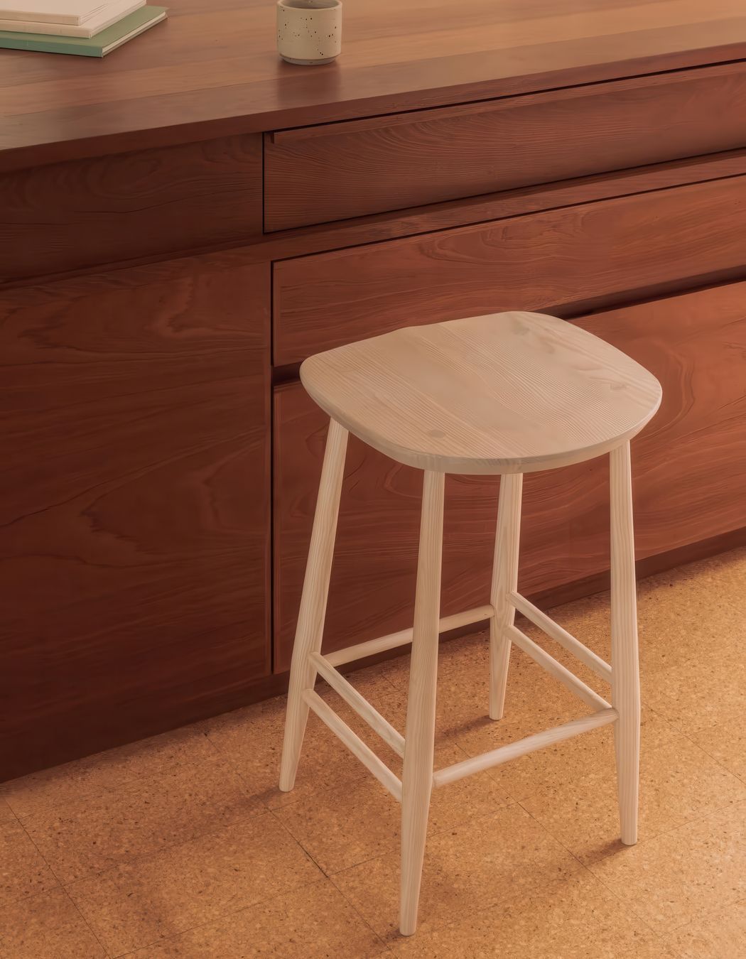 Utility Counter Stool / L.Ercolani