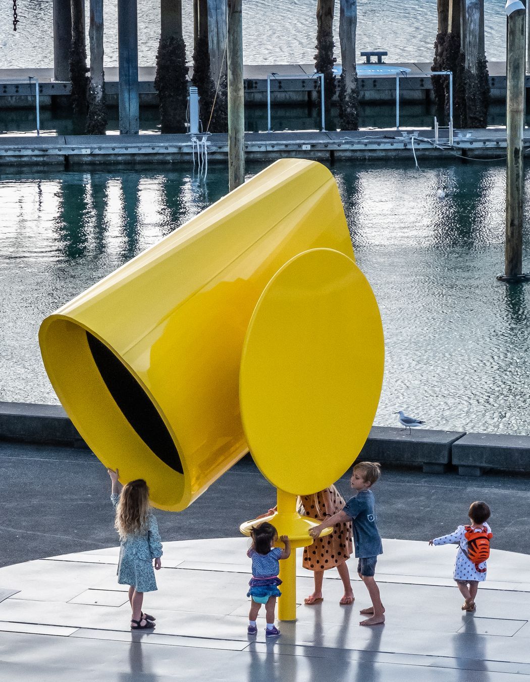 The Rainbow Machine is a public art installation that  was the result of collaboration across design, art, science, engineering and innovation.
