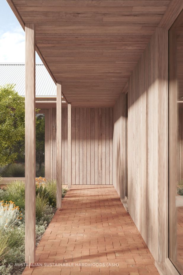 Classic Grade IronAsh (H3 treated Australian Oak) external hardwood cladding, posts and ceiling lining