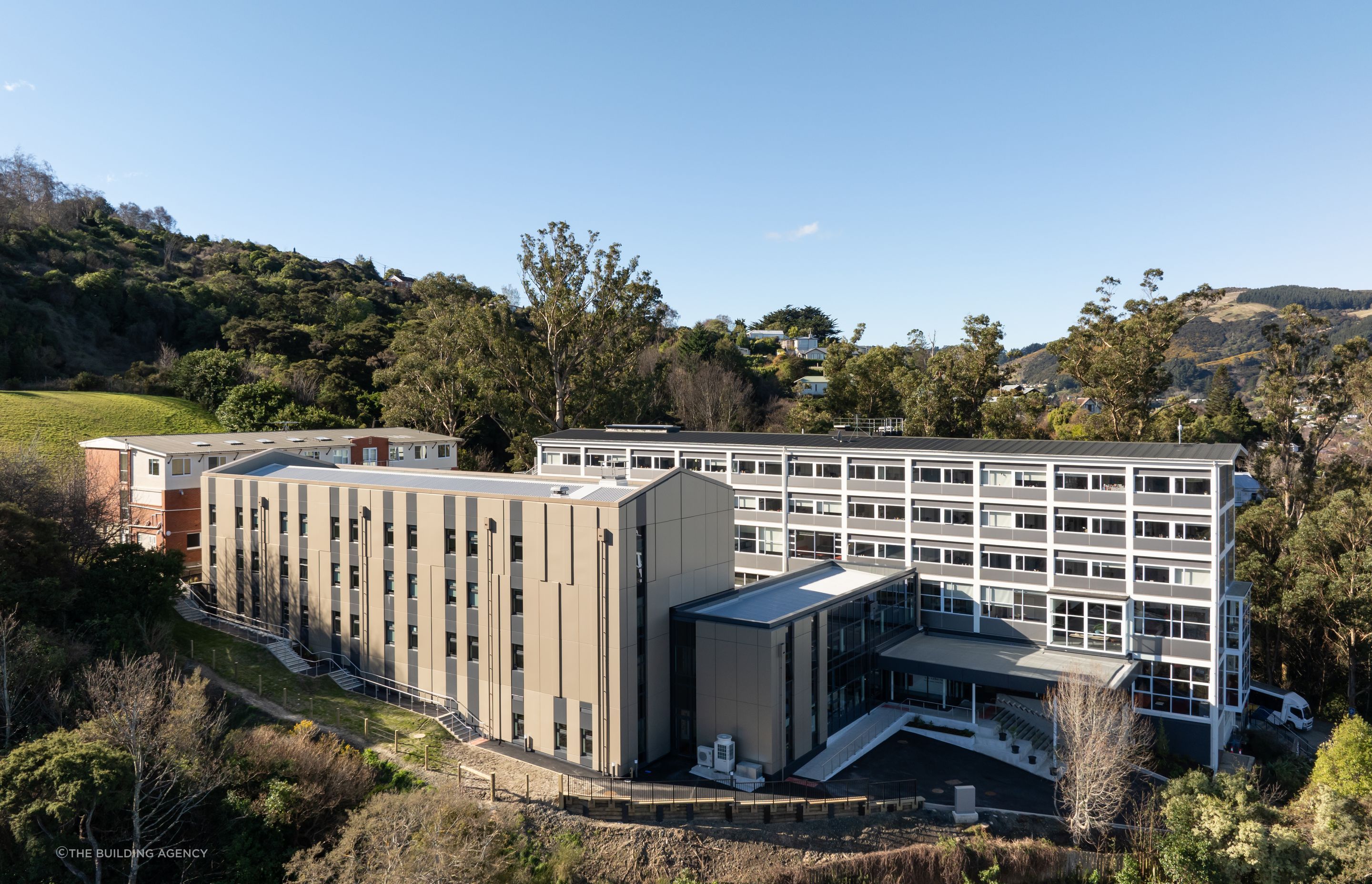 “What looks cheap at construction can have a significant impact on the ongoing cost to the school. It makes no sense to save on construction costs, only to pull money out of the school's operating cost to pay for the regular maintenance of a cheap façade.” Picture: Aquinas College Extension, Dunedin.