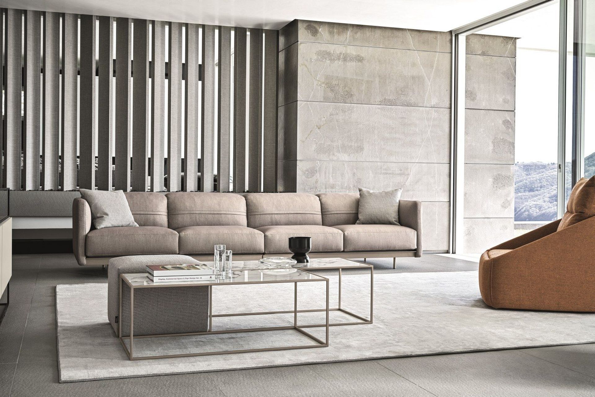 The Arlott High Sofa by Voyager Interiors with impeccably clean lines for contemporary styled interiors.