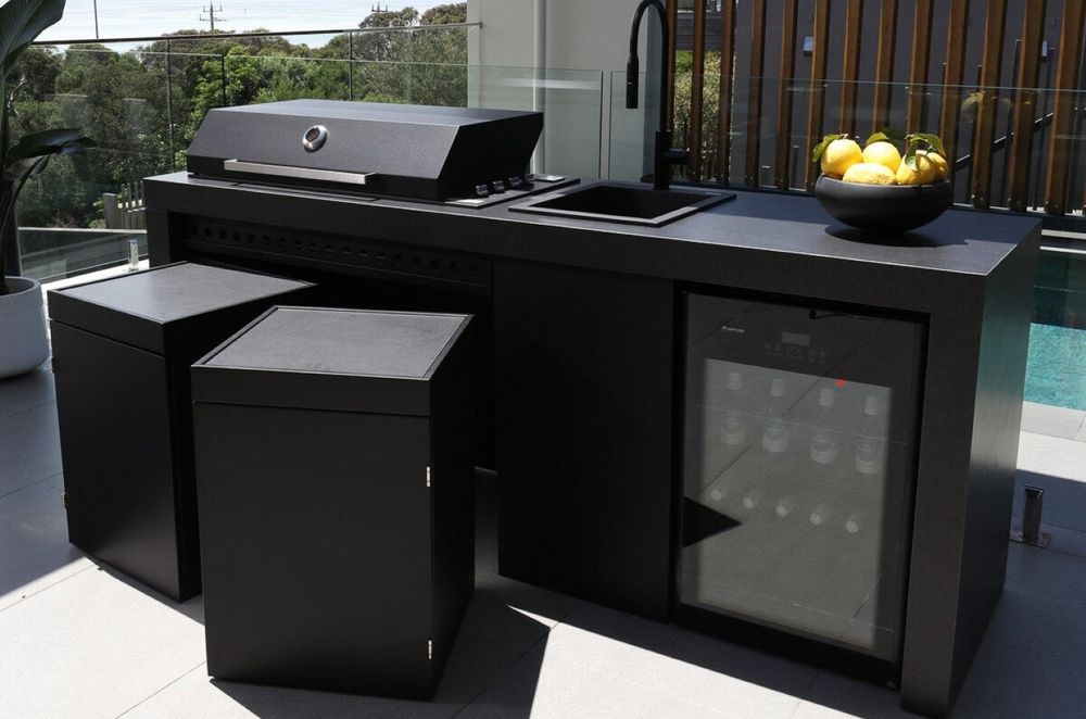 High-quality storage, like the Artusi Cube Storage, is essential for most medium-high-end outdoor kitchens.