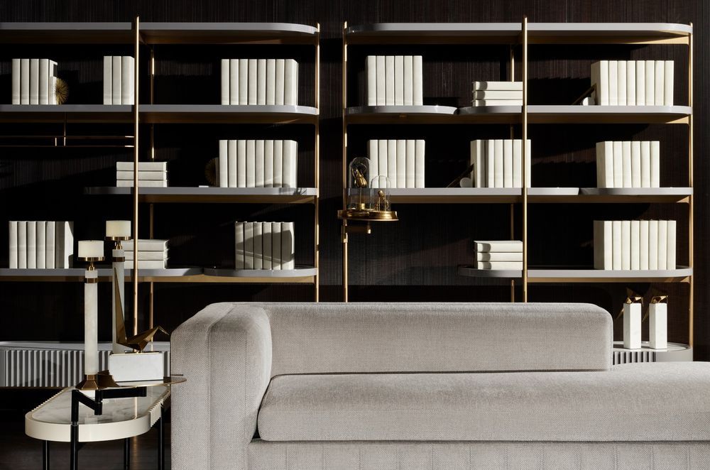 The exquisite Avenue Wall Unit is perfectly matched to the interior styling in this space.