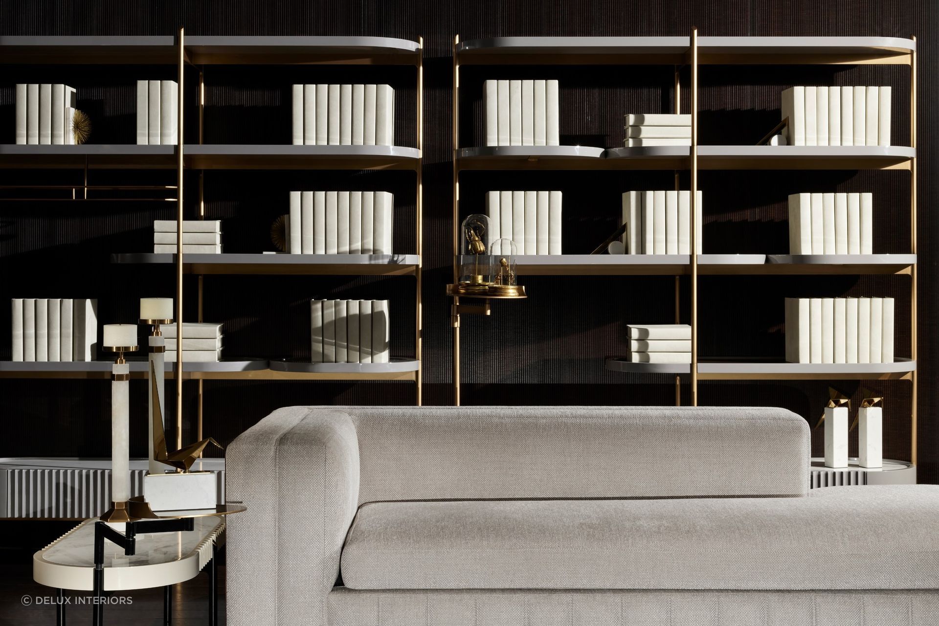 The exquisite Avenue Wall Unit is perfectly matched to the interior styling in this space.