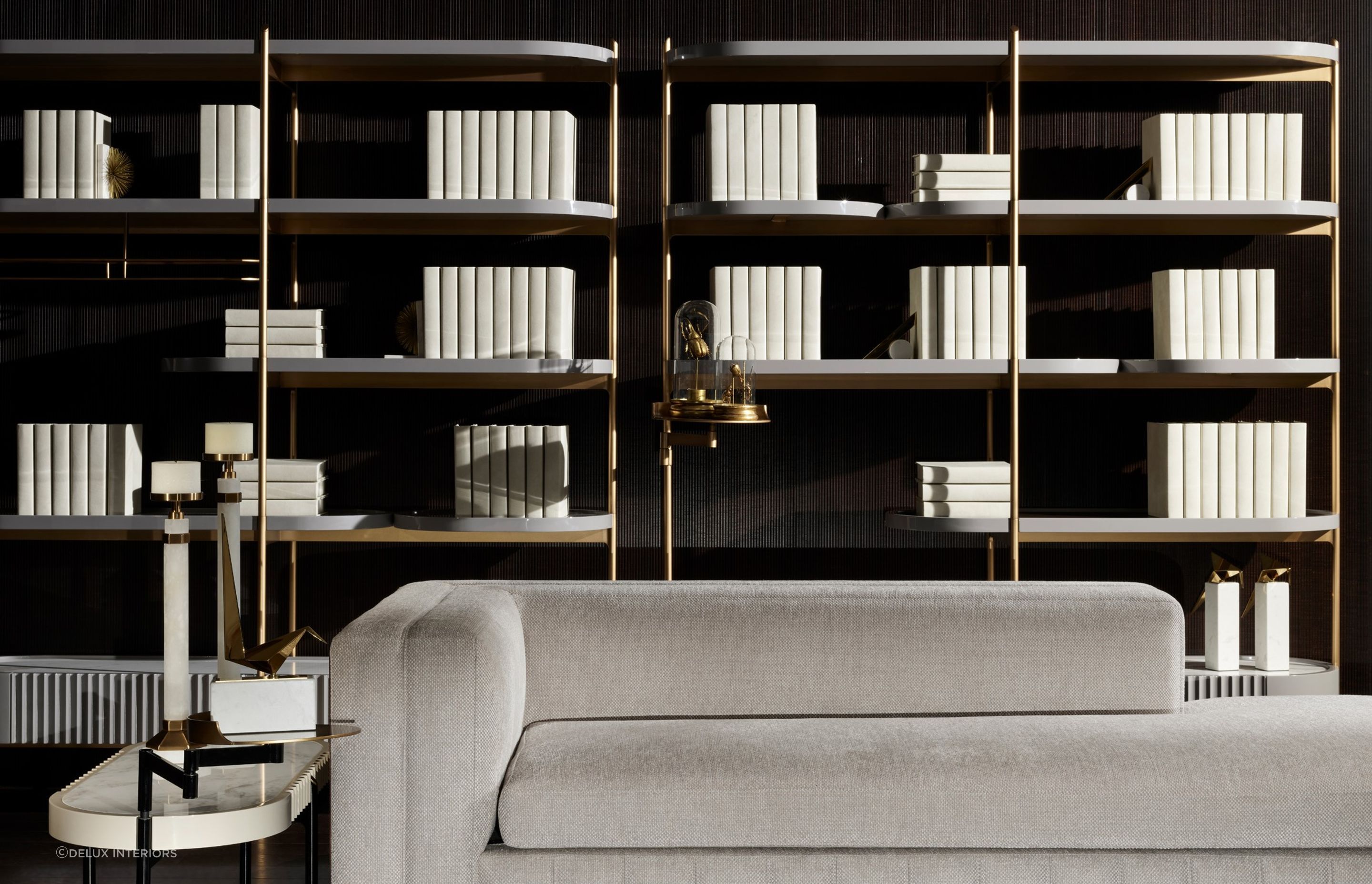 The exquisite Avenue Wall Unit is perfectly matched to the interior styling in this space.
