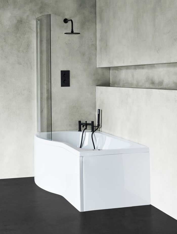 The B Shower Acrylic Bath (Right or Left)
By Bath Co gives you the best of both worlds.