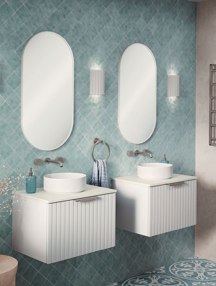 Free floating Bayview Vanities by Fienza effortlessly enhance the sense of spaciousness.