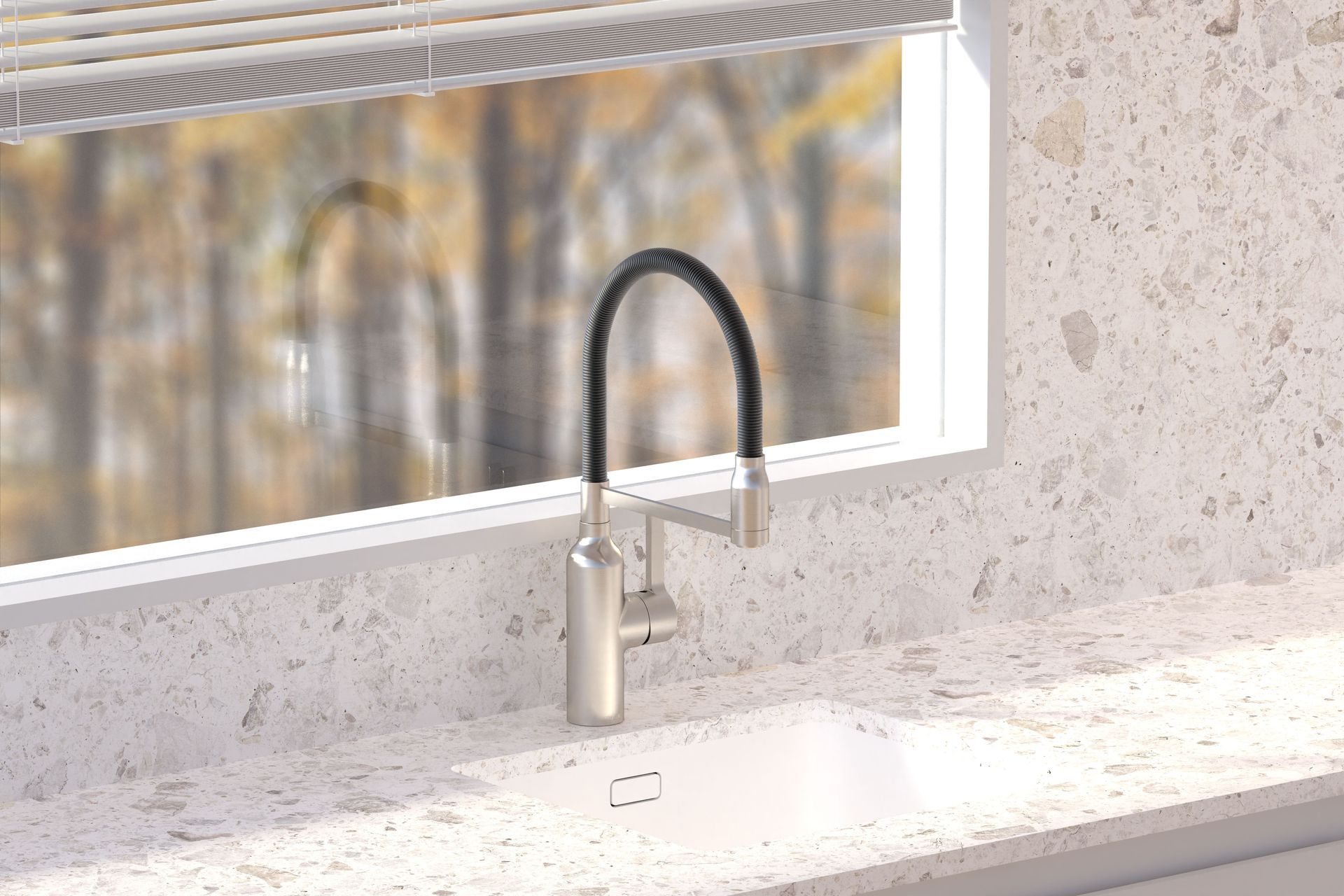 With a pull-down spring action and a 360° swivel spout, the Bex All Pressure Pull Down Sink Mixer is a versatile and stylish choice.