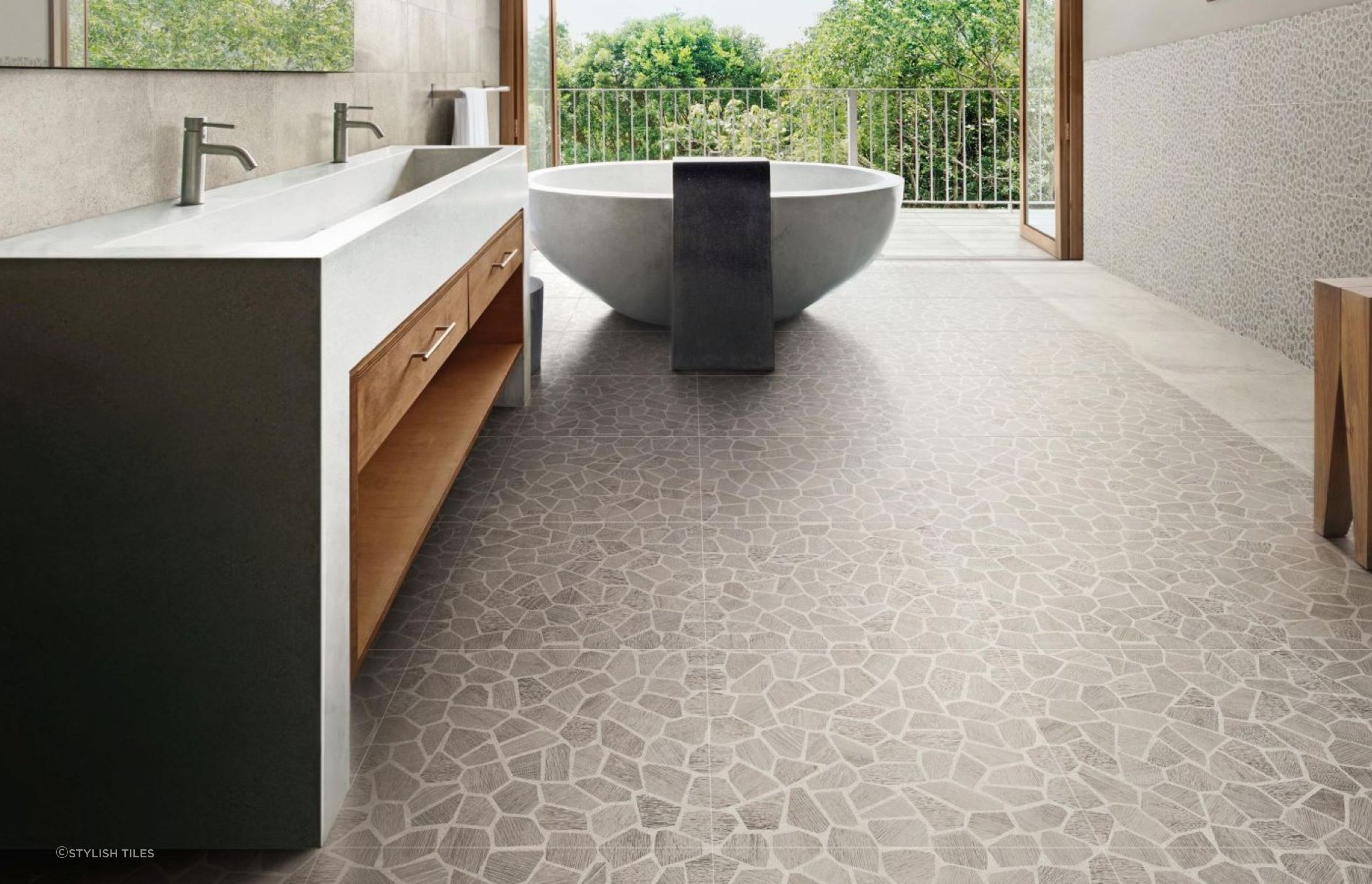 Beautiful ceramic floor tiles like the Bits Quad-Facet Decorative Tiles by Ceramiche Piemme are well worth maintaining.