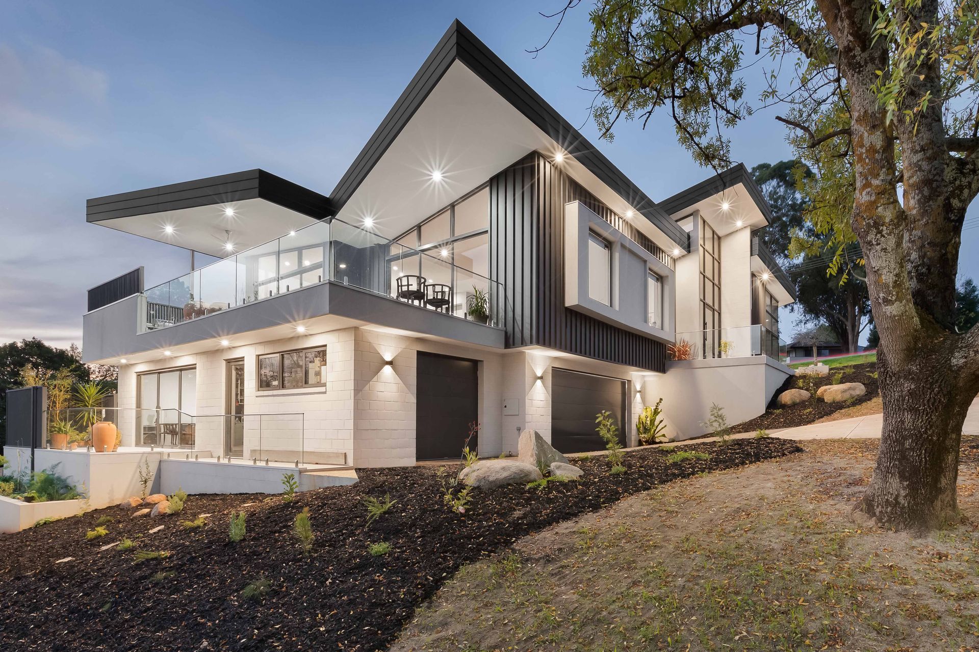 The clean, modern lines and modernist forms were utilised to implement this modern design of the Brisbane Butterfly by Drake Design