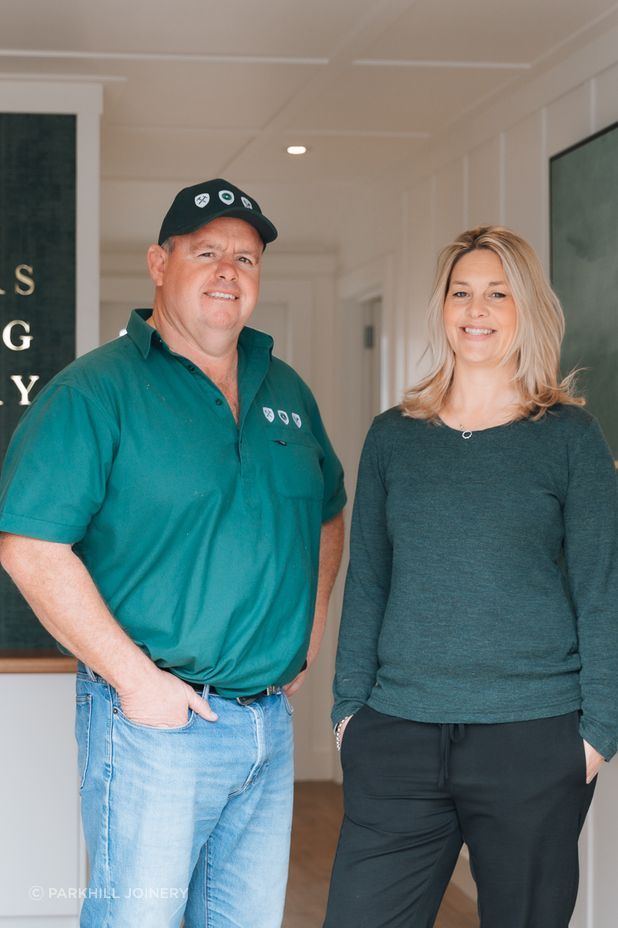 Jason and Emily Brittin of Parkhill Joinery, Brittin Builders and Brittin Painting.