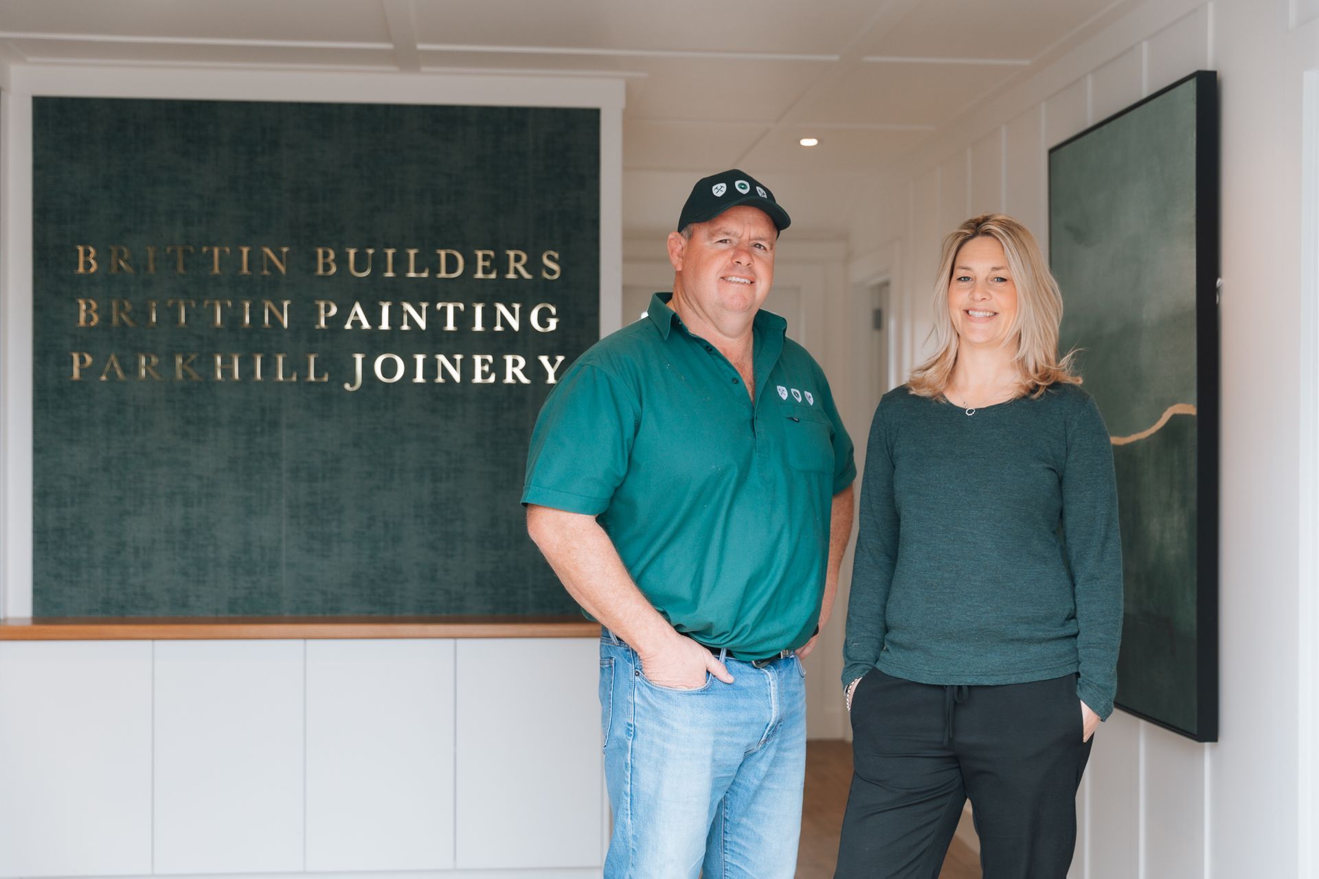 Jason and Emily Brittin of Parkhill Joinery, Brittin Builders and Brittin Painting.