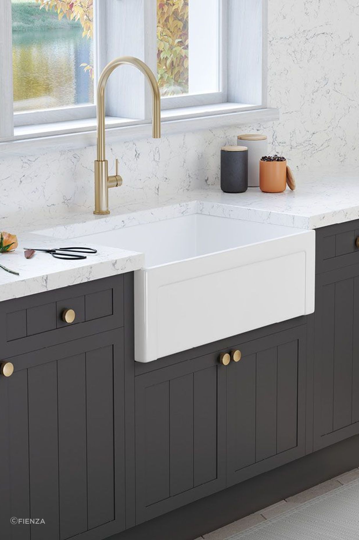 Farmhouse sinks, characterised by their exposed front apron, merge traditional charm with deep basins, making them both a stylistic statement and a practical choice for handling large kitchenware.