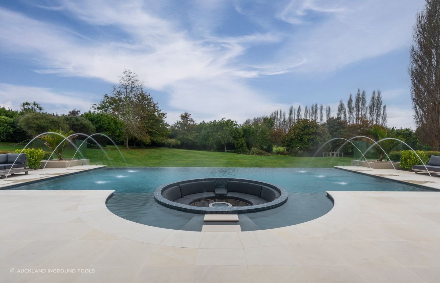 Concrete pools are popular for their endless customisation options.