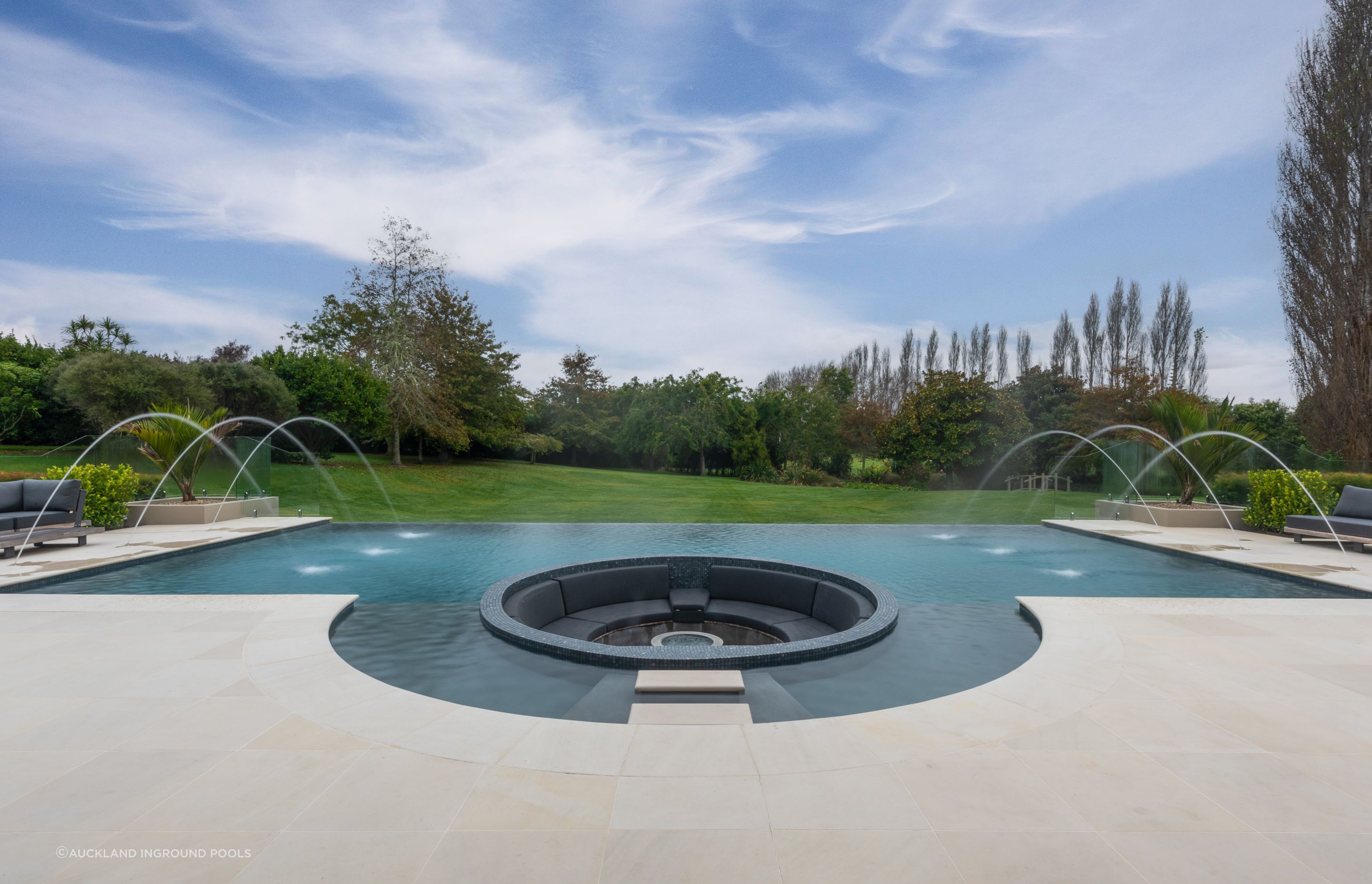 Concrete pools are popular for their endless customisation options.