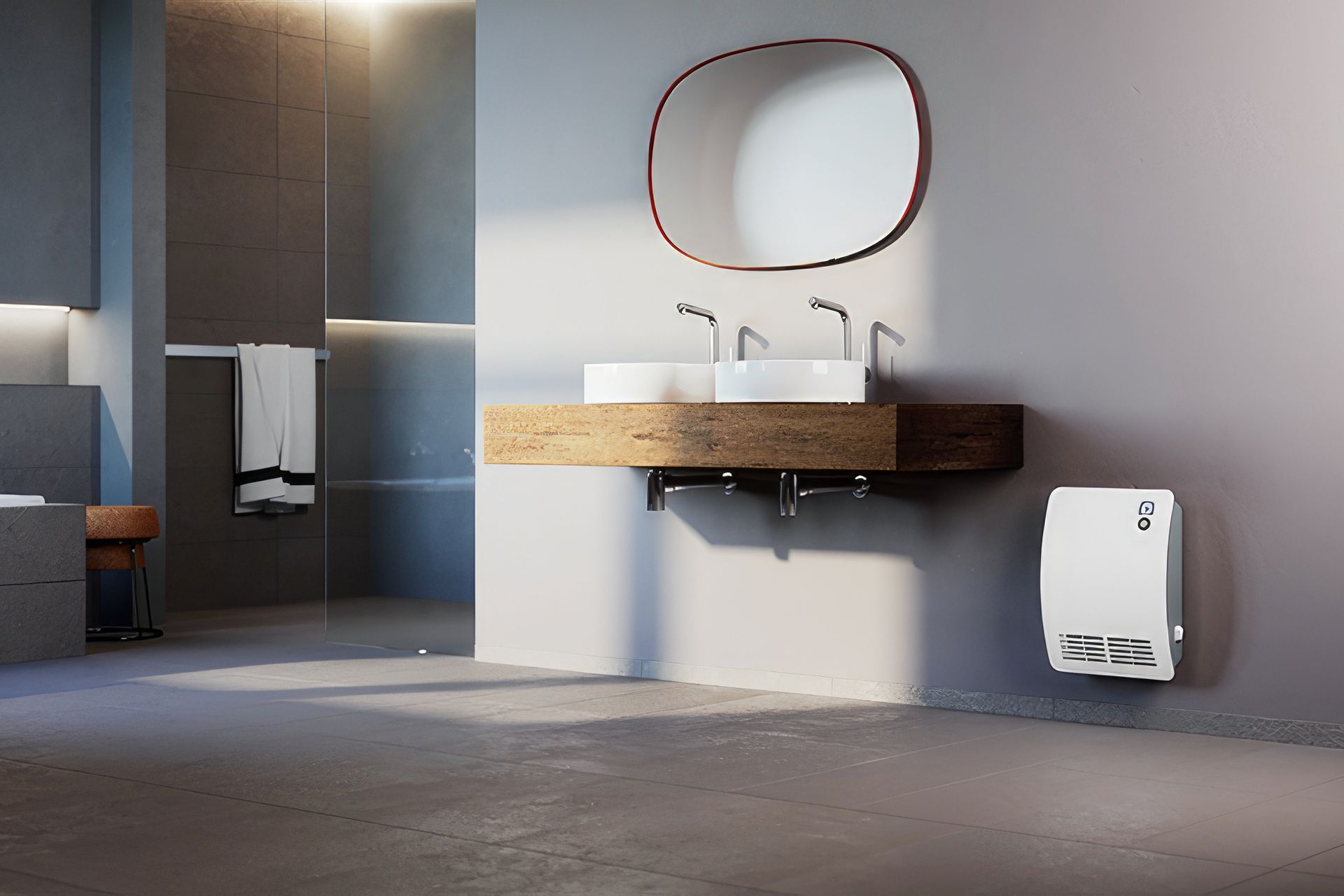 The CK Premium fan heater is a great example of a modern bathroom heater with many advanced features to enjoy.