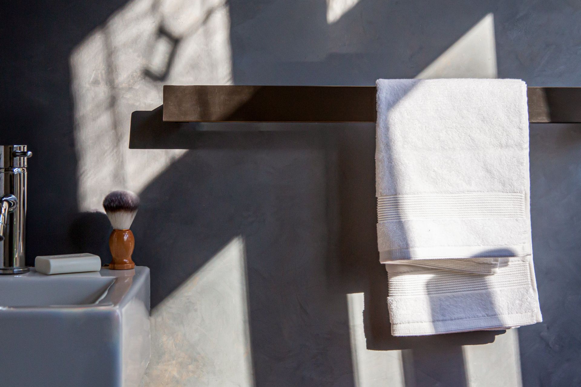 The Code Square Single Bar Heated Towel Rail shows how stylish these products can be.