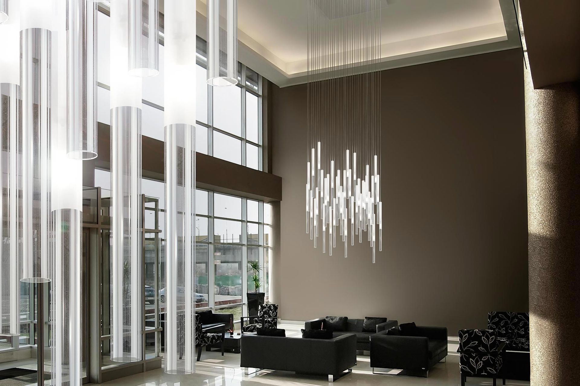 Candle Pendant Light shows the impact feature lighting can have in a commercial setting.