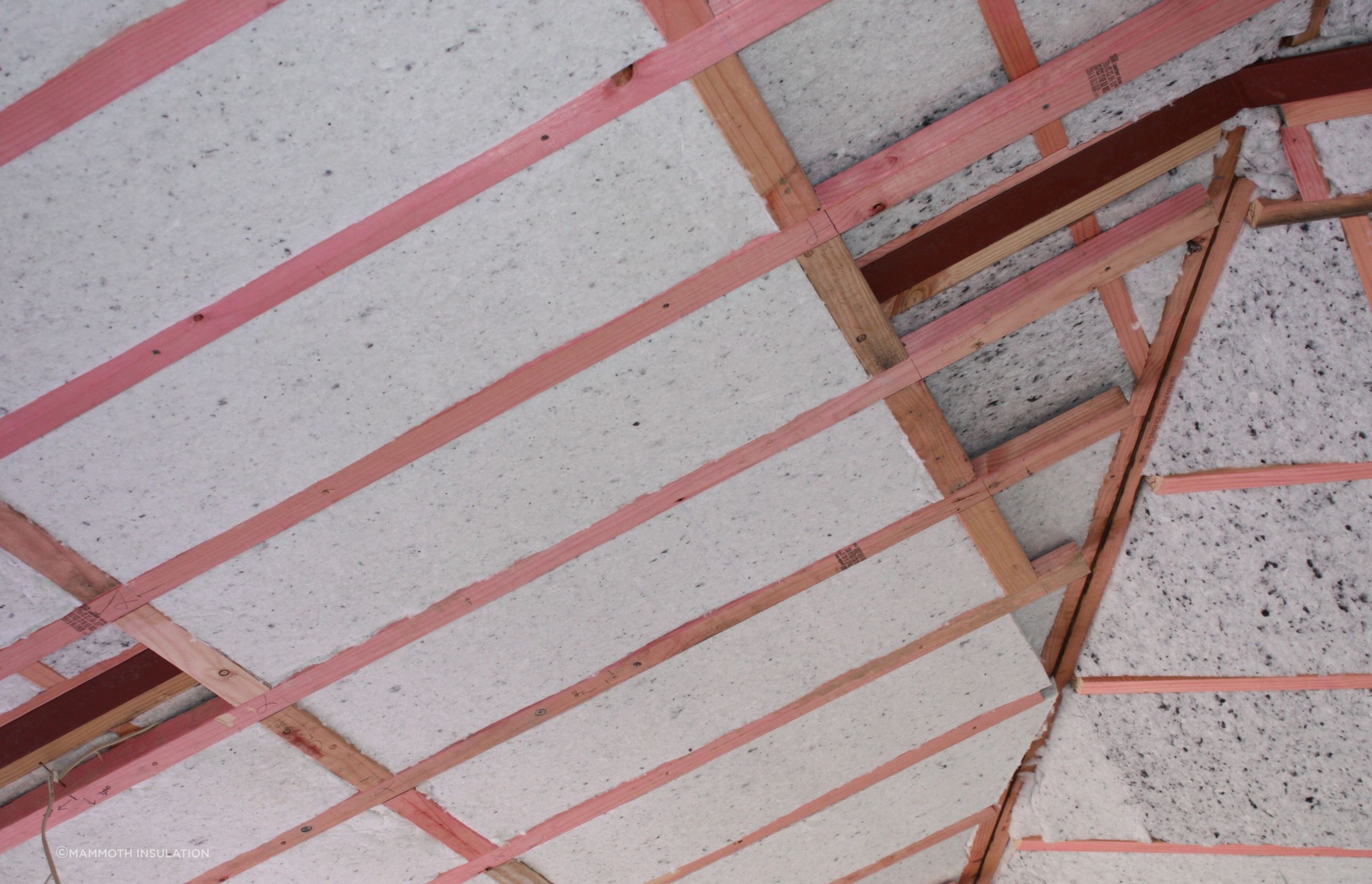 Ceiling Batten Insulation from Mammoth Insulation is made from 100% Polyester and comes with a 50 year performance warranty.