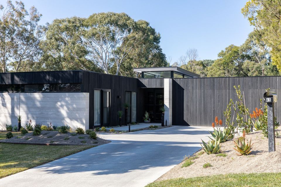 Bold and timeless, Shou-Sugi-Ban, also known as  Charred Timber Cladding from Eco Timber Group.