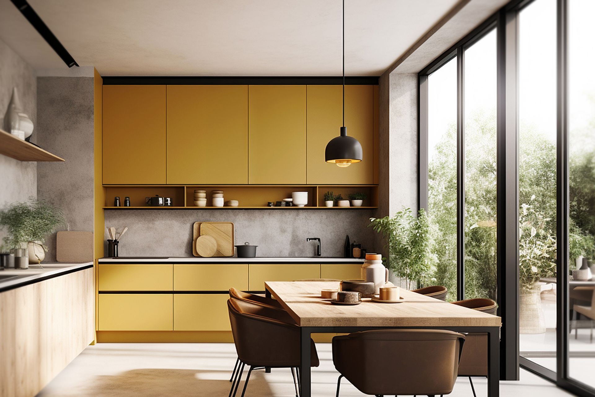 The right cabinet colour can bring a kitchen space to life. | Featured product: Create HPL – Matt Plytech Panels from Big River Group.
