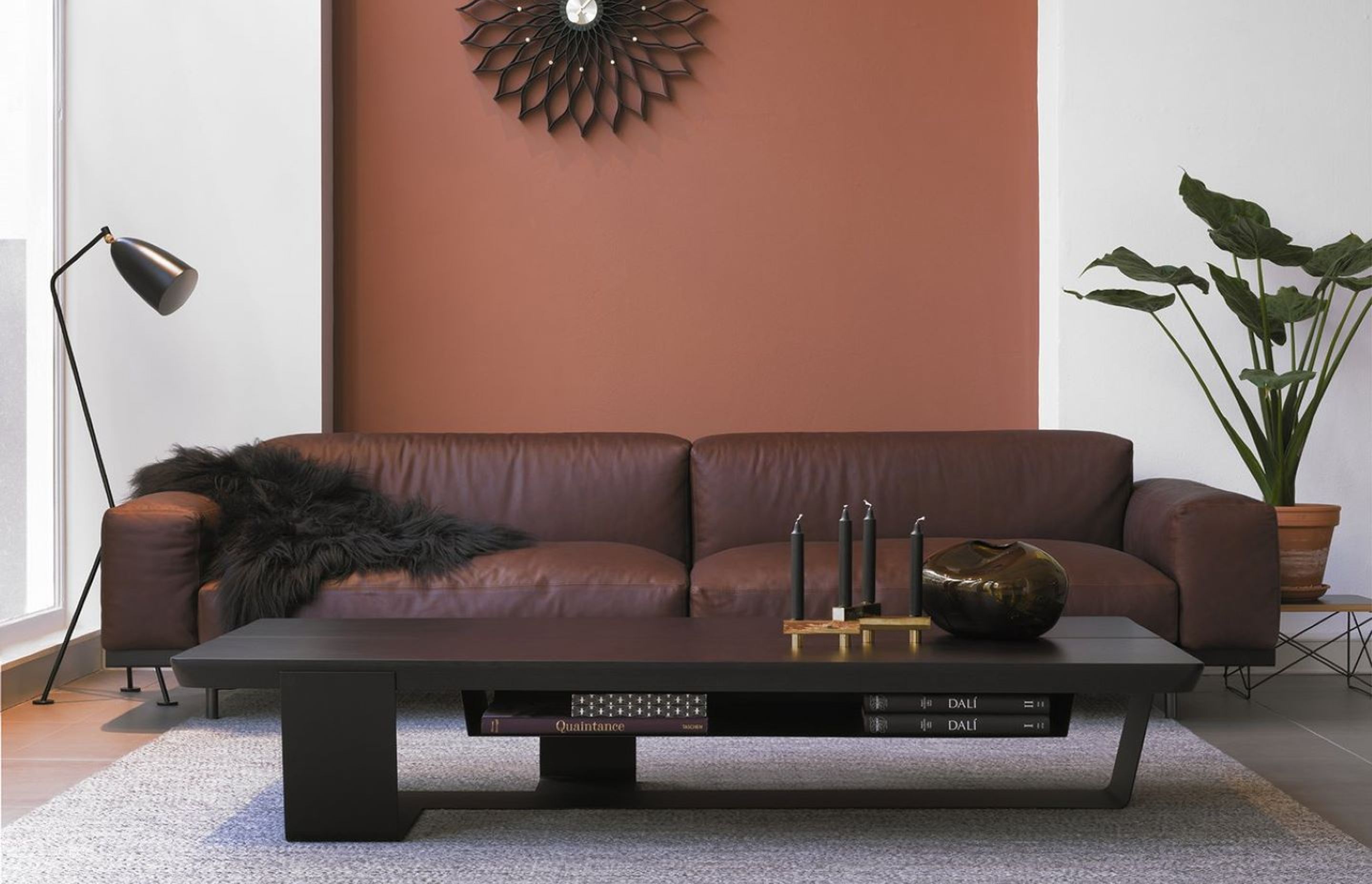 Candles and candle holders, like these on the sublime ECC Crossings Coffee Table by QLIV, are a great way to stylise and add atmosphere to a room.