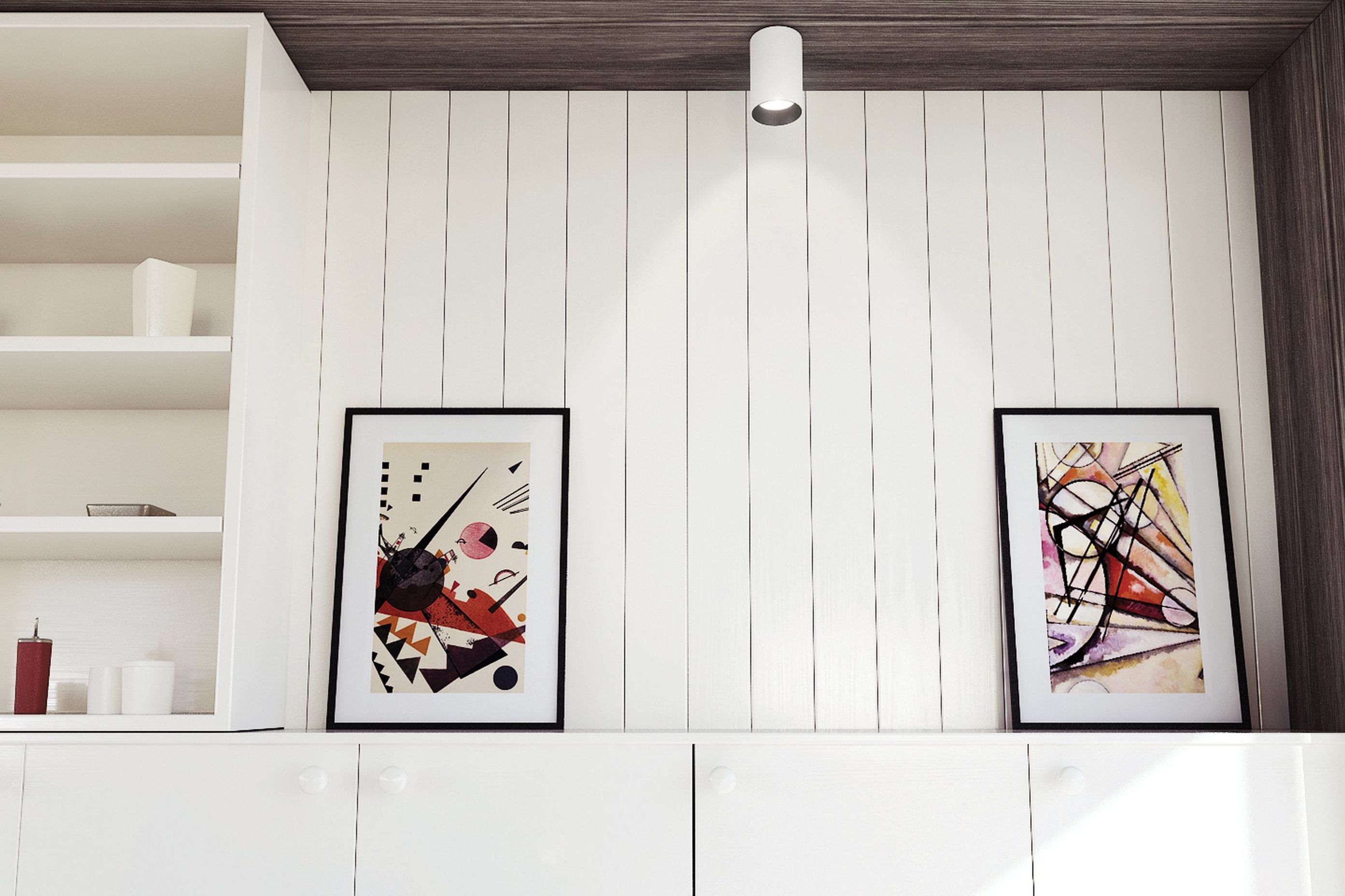 The D Curve Downlight by Brightgreen features a stylish surface mount.