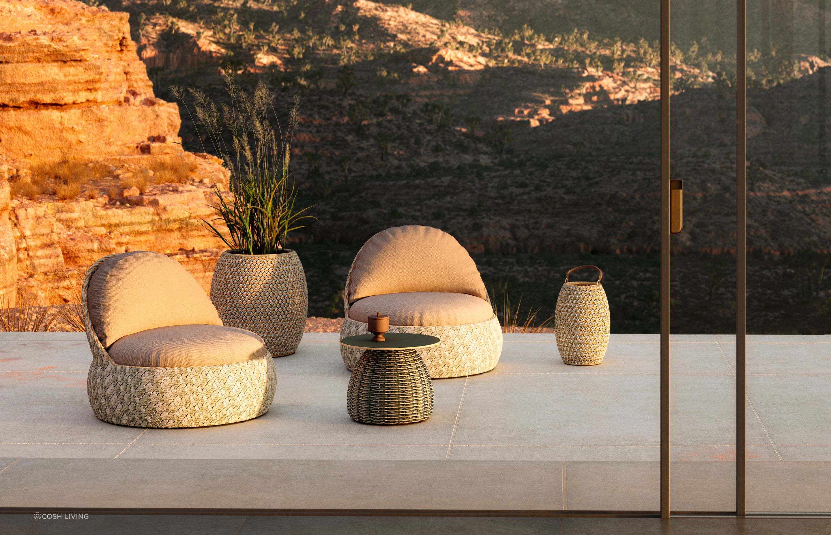 Dala lounge chairs from Cosh Living.
